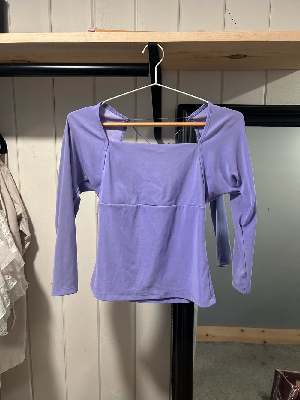 Vintage Pilates / Athletic Wear Necessary Objects Lavender Top